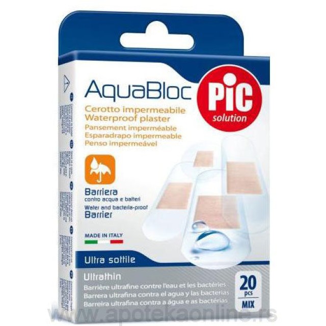PIC SOLUTION AQUABLOC MIX FLASTERI 20 KOMADA - Online Apoteka PIC SOLUTION AQUABLOC MIX FLASTERI 20 KOMADA